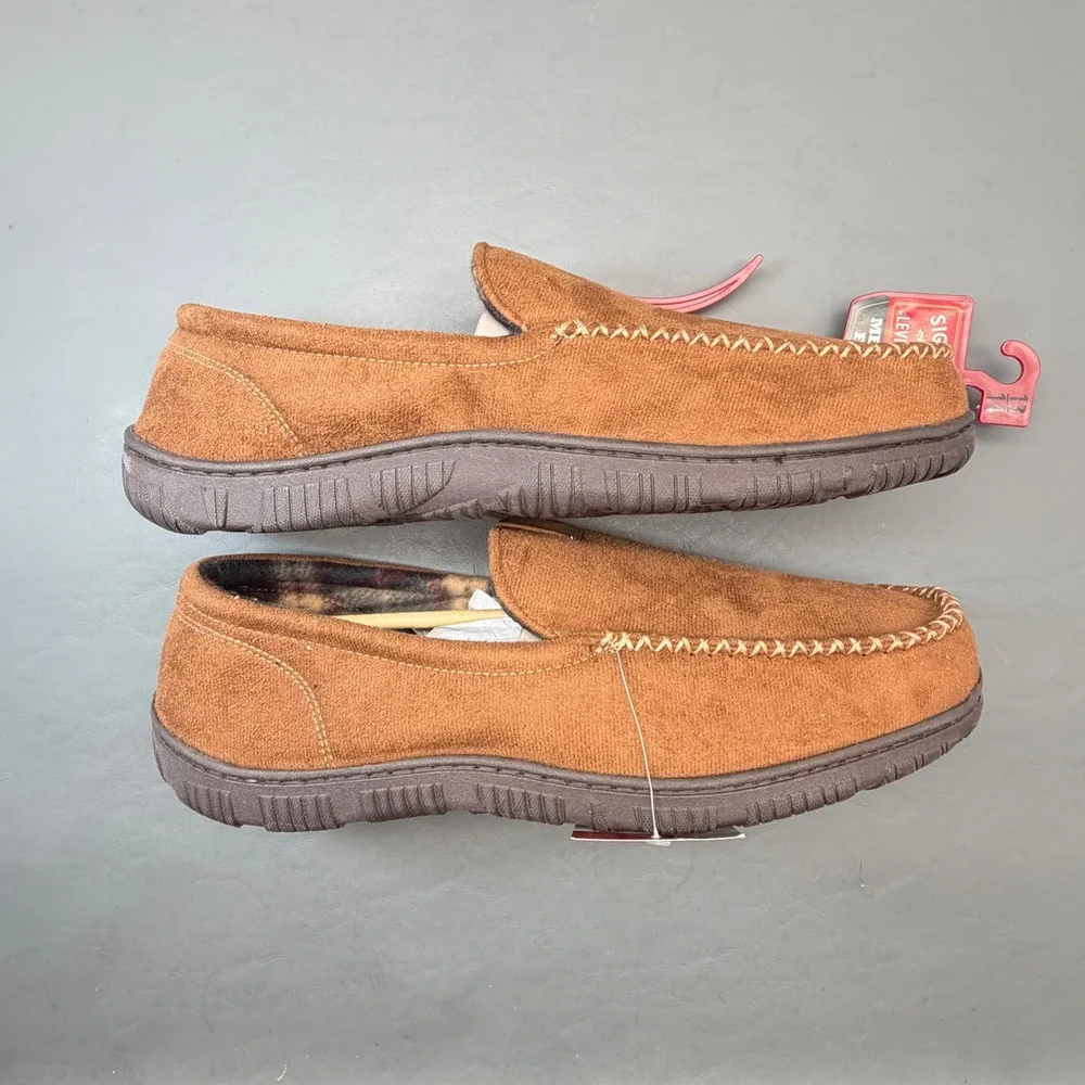 Men's Brown Signature Levi Strauss Slipper Loafer Size XL (13-14)